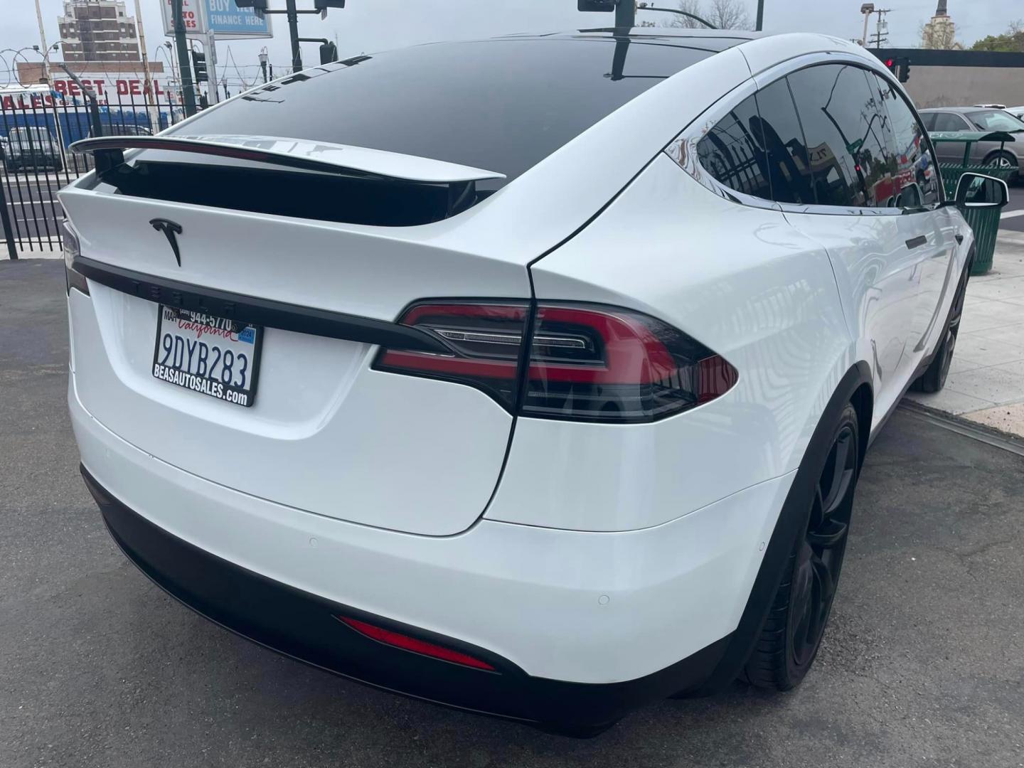 2018 WHITE /BLACK Tesla Model X (5YJXCAE28JF) , located at 744 E Miner Ave, Stockton, CA, 95202, (209) 944-5770, 37.956863, -121.282082 - Photo#15